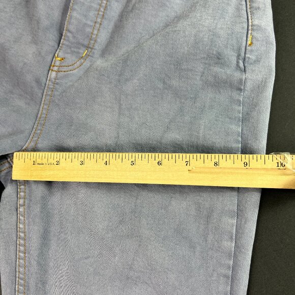 We The Free Jeans Women's 27x30* Curvy High Rise Flare Purple Faded Denim Tag 28 - Picture 14 of 16